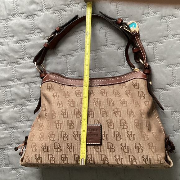 Dooney & Bourke Tan Monogram Shoulder Bag - Picture 4 of 10